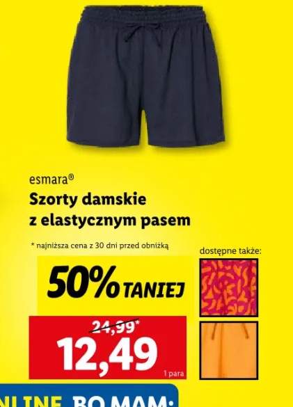 szorty damskie