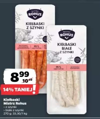 kiełbaski z szynki