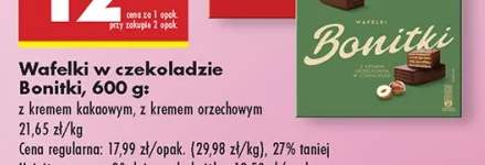 wafelki w czekoladzie