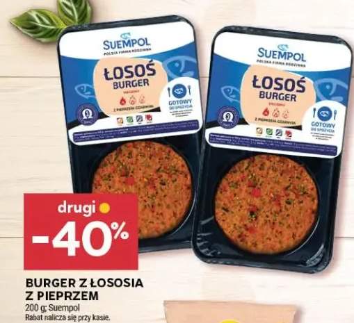 burger z łososia
