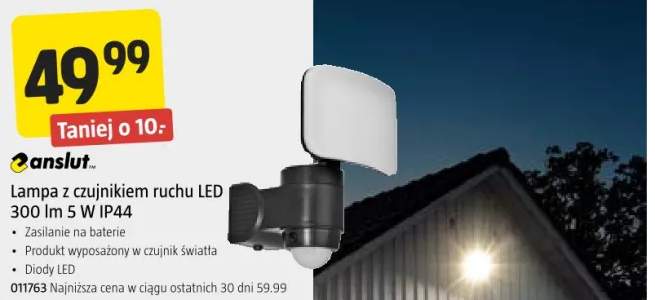 lampa z czujnikiem
