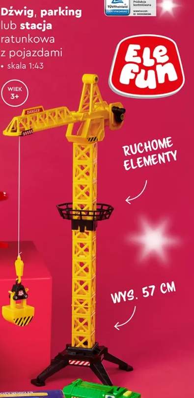 zabawka dźwig