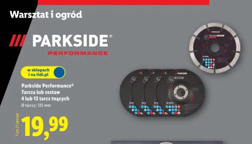 zestaw tarcz do cięcia