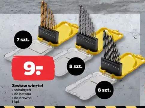 zestaw wierteł
