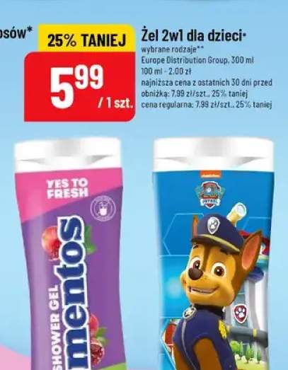 żel do mycia ciała dla dzieci