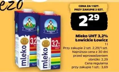Mleko UHT 3,2% Łowickie 