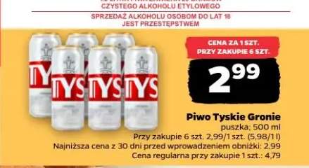 Piwo Tyskie Gronie puszka 500 ml