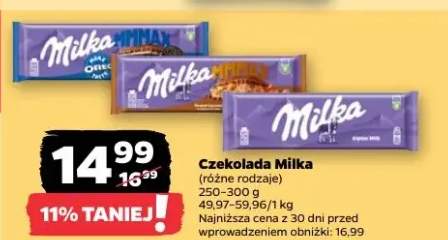 Czekolada różne rodzaje 250-300 g