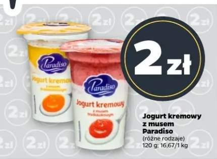 Jogurt kremowy z musem różne rodzaje