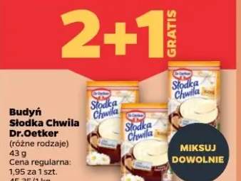 Budyń słodka chwila różne rodzaje