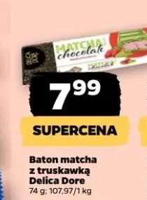 Baton matcha z truskawką