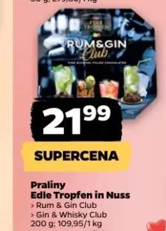 Praliny Edle Tropfen in Nuss Gin & Whisky Club