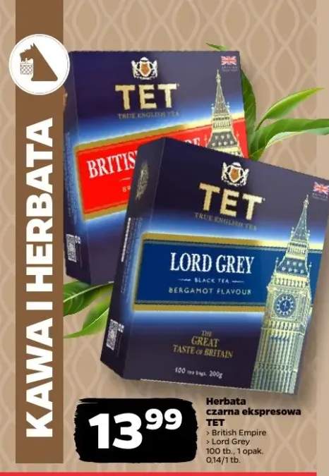 Herbata czarna ekspresowa British Empire Lord Grey