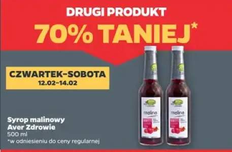 Syrop malinowy 500 ml DRUGI -70%