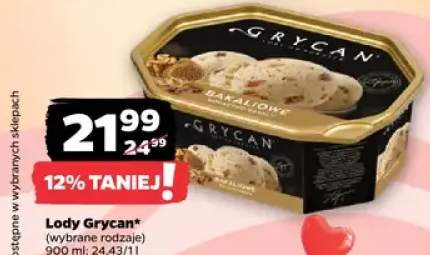 Lody Grycan, wybrane rodzaje