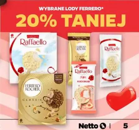 Wybrane lody Ferrero -20%