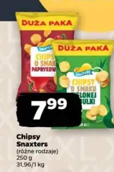 Chipsy 250 g, różne rodzaje