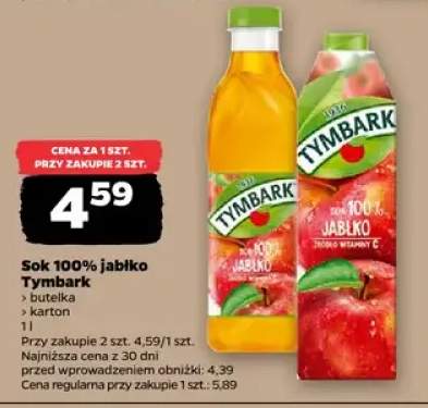 Sok 100% jabłko butelka, karton