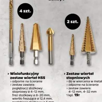 zestaw wierteł