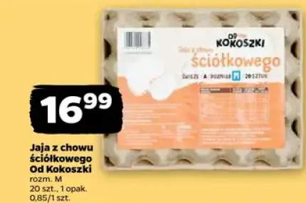 Jaja z chowu ściółkowego KL Kokoszki
