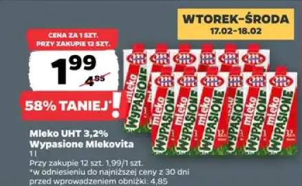 Mleko UHT 3,2% wypasione