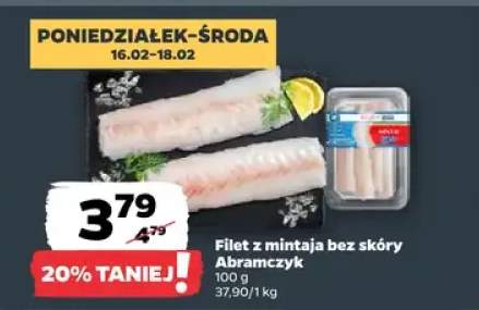 Filet z mintaja bez skóry