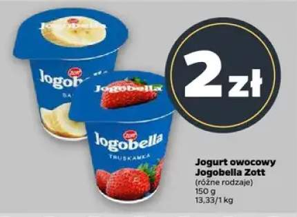 Jogurt owocowy Jogobella Zott różne rodzaje