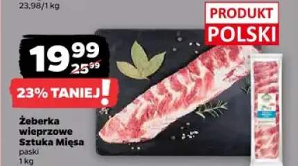 Żeberka wieprzowe paski