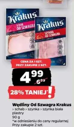 Wędliny Od Szwagra Krakus (schab z szynką, szynka biała)