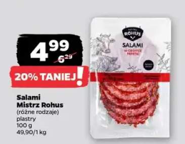 Salami Mistrz Rohus (różne rodzaje)