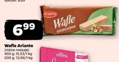 Wafle Ariante różne rodzaje