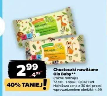 Chusteczki nawilżane Ola Baby