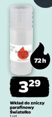Wkład do zniczy parafinowy