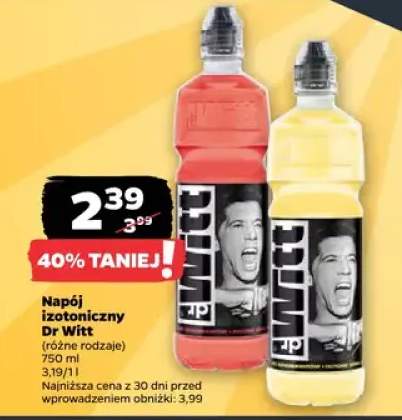 Napój izotoniczny różne rodzaje