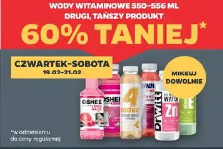 Wody witaminowe 550-556 ml DRUGA -60%