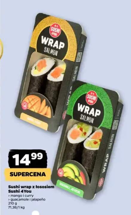 Sushi wrap z łososiem guacamole i jalapeño 210 g