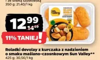 Roladki devolay z kurczaka z nadzieniem o smaku maślano-czosnkowym