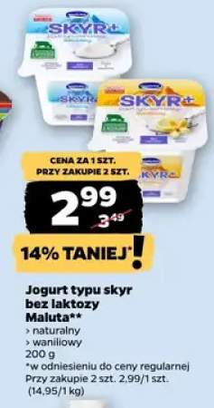 Jogurt typu skyr bez laktozy naturalny