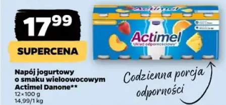 Napój jogurtowy o smaku wieloowocowym Actimel 12x100 g