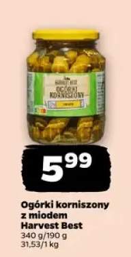 Ogórki korniszony z miodem