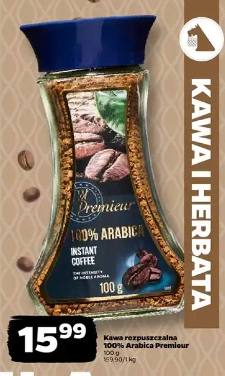 Kawa rozpuszczalna 100% Arabica Premieur