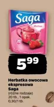 Herbatka owocowa ekspresowa, różne rodzaje