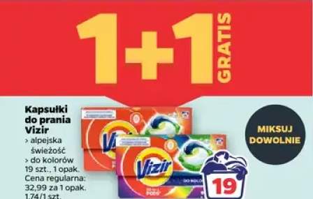 Kapsułki do prania alpejska świeżość lub do kolorów 1+1 GRATIS