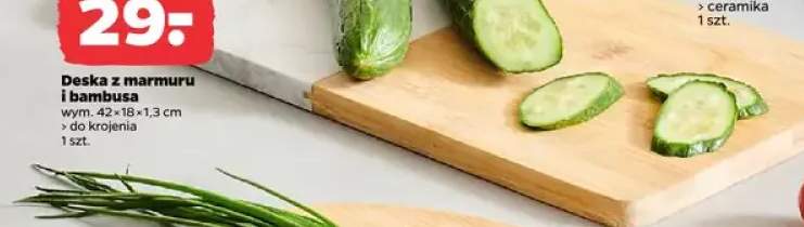 Deska z marmuru i bambusa