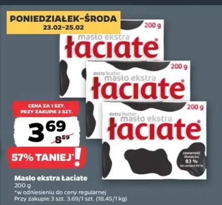 Masło ekstra Łaciate