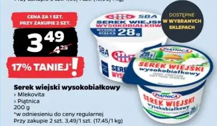 Serek wiejski wysokobiałkowy Mlekovita, Piątnica