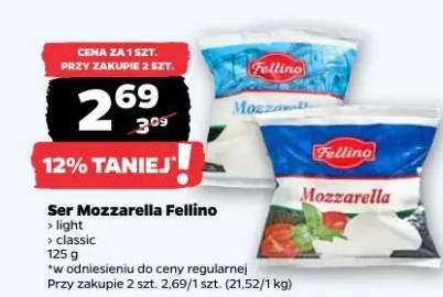 Ser Mozzarella light, classic