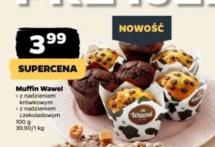 Muffin z nadzieniem czekoladowym