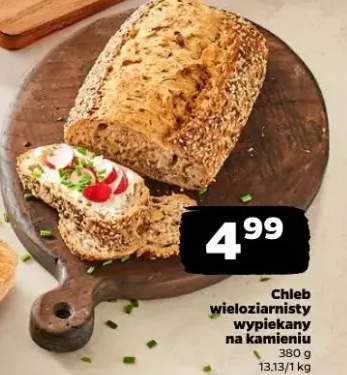 Chleb wieloziarnisty wypiekany na kamieniu