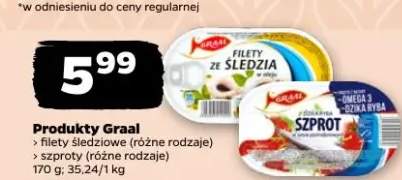 Produkty Graal szprot różne rodzaje